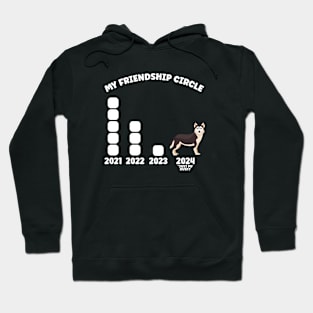 Husky Owners Friendship Circle Hoodie